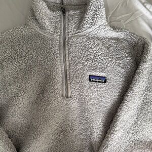 Patagonia Light Gray Sherpa Fleece